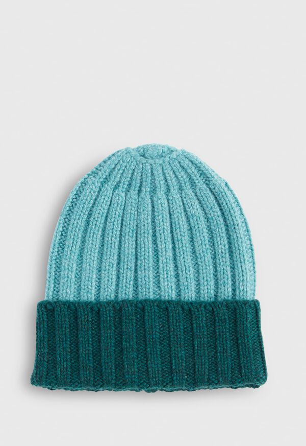 Paul Stuart Cashmere Two-Tone Cap, image 1