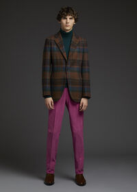 Paul Stuart Horseblanket Brown Plaid Sport Coat, thumbnail 5