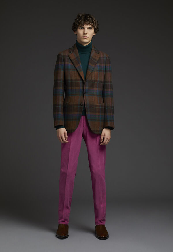 Paul Stuart Horseblanket Brown Plaid Sport Coat, image 5