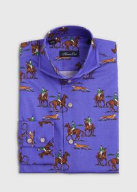 Paul Stuart Equestrian Print Brushed Cotton Shirt, thumbnail 1