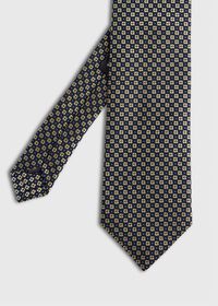 Paul Stuart Silk Jacquard Small Medallion Tie, thumbnail 1