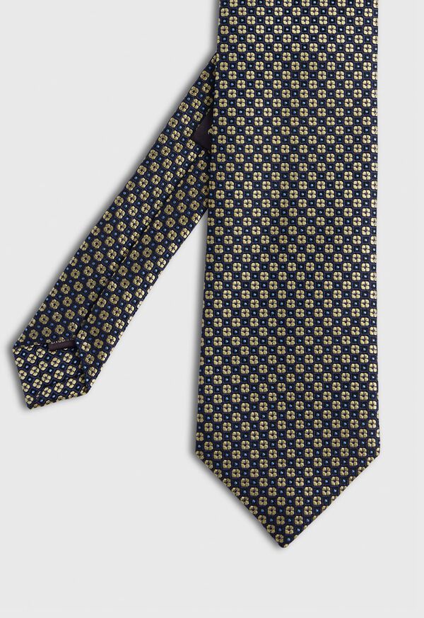 Paul Stuart Silk Jacquard Small Medallion Tie, image 1