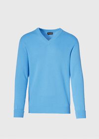 Paul Stuart Classic Cashmere V-Neck Sweater, thumbnail 36