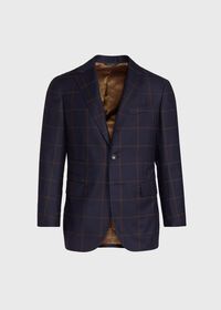 Paul Stuart Navy Windowpane Suit, thumbnail 3