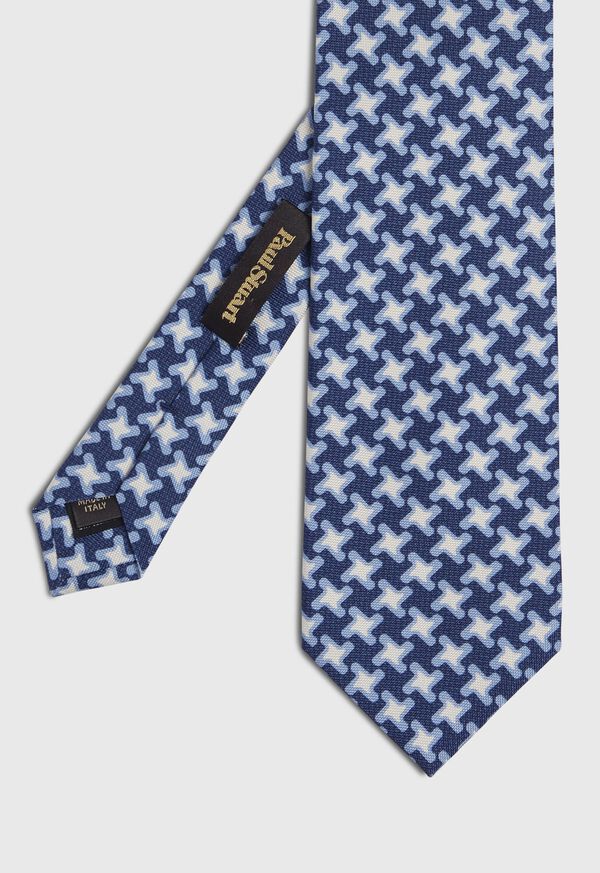 Paul Stuart Three Color Houndstooth Tie, image 1