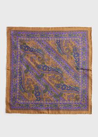 Paul Stuart Silk Paisley Pocket Square, thumbnail 2