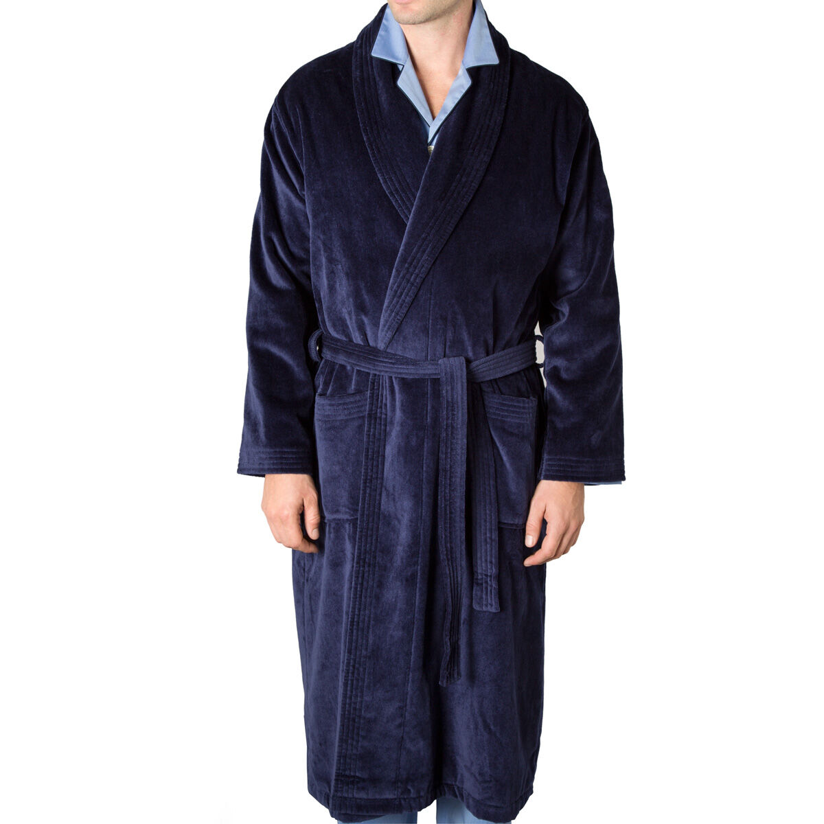 Cotton velour dressing gown cheap