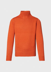 Paul Stuart Solid Color Mock Neck Sweater, thumbnail 1