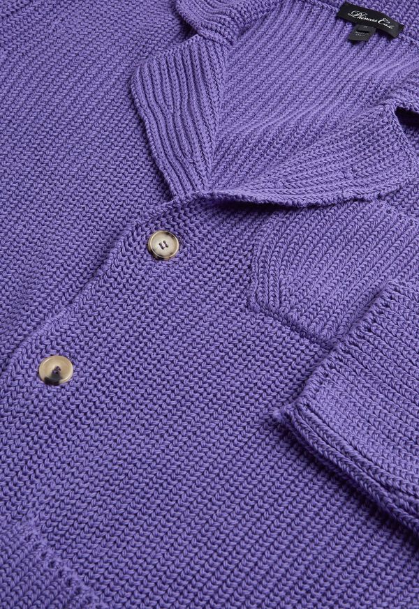 Paul Stuart Cotton Chunky Sweater Jacket, image 3