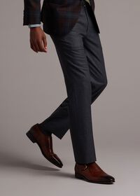 Paul Stuart Wool Flannel Grey Trouser, thumbnail 3