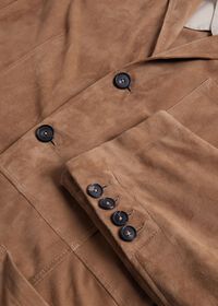 Paul Stuart Stand Collar Suede Jacket, thumbnail 3