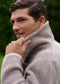 Paul Stuart Knit Jacket with Shearling, thumbnail 5