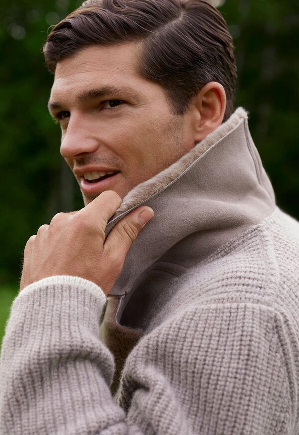 Paul Stuart Knit Jacket with Shearling, image 5