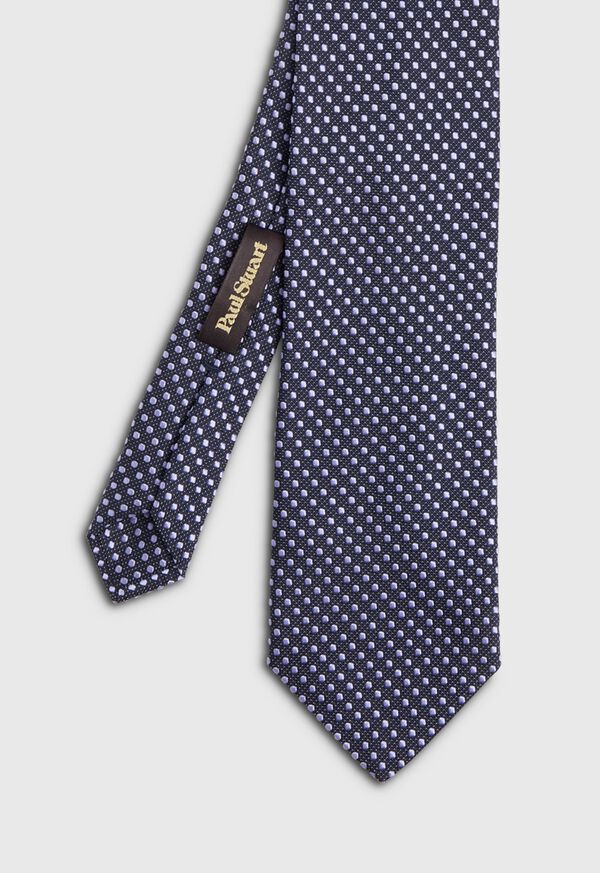 Paul Stuart Textured Ground Jacquard Dot Tie, image 1