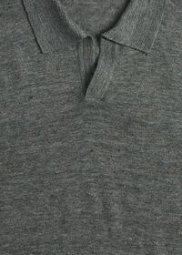 Paul Stuart Linen Open Collar Polo, thumbnail 2