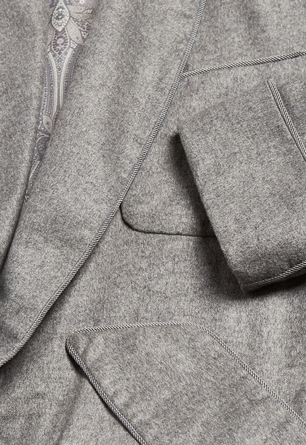 Paul Stuart Cashmere Robe with Silk Paisley Lining, image 2
