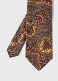 Paul Stuart Cotton Flannel Paisley Tie, thumbnail 1