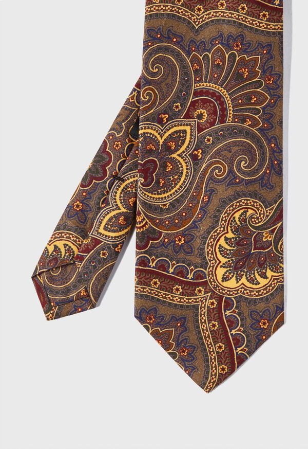 Paul Stuart Cotton Flannel Paisley Tie, image 1