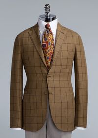 Paul Stuart Linen Windowpane Soft Jacket, thumbnail 2