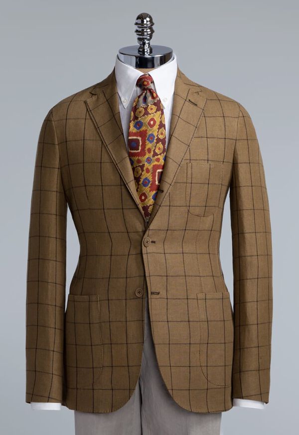 Paul Stuart Linen Windowpane Soft Jacket, image 2