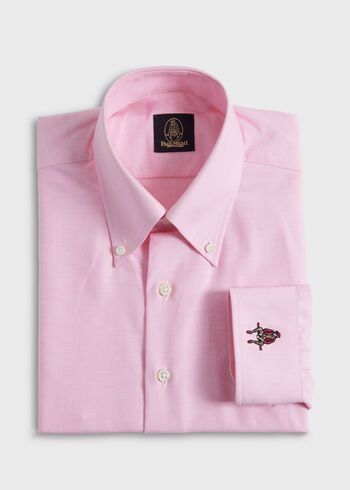 Paul Stuart Cotton Oxford Logo Sport Shirt