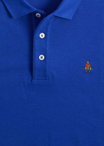 Paul Stuart Cotton Piqué Logo Polo