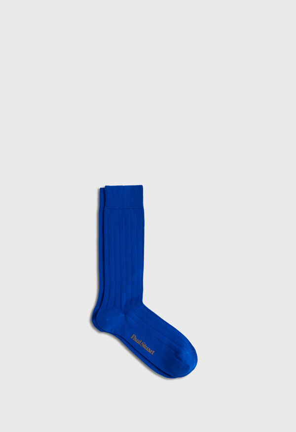 Paul Stuart Sea Island Cotton Solid Color Sock, image 1