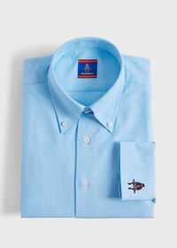 Paul Stuart Cotton Oxford Logo Sport Shirt, thumbnail 1