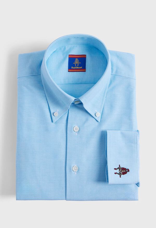 Paul Stuart Cotton Oxford Logo Sport Shirt, image 1