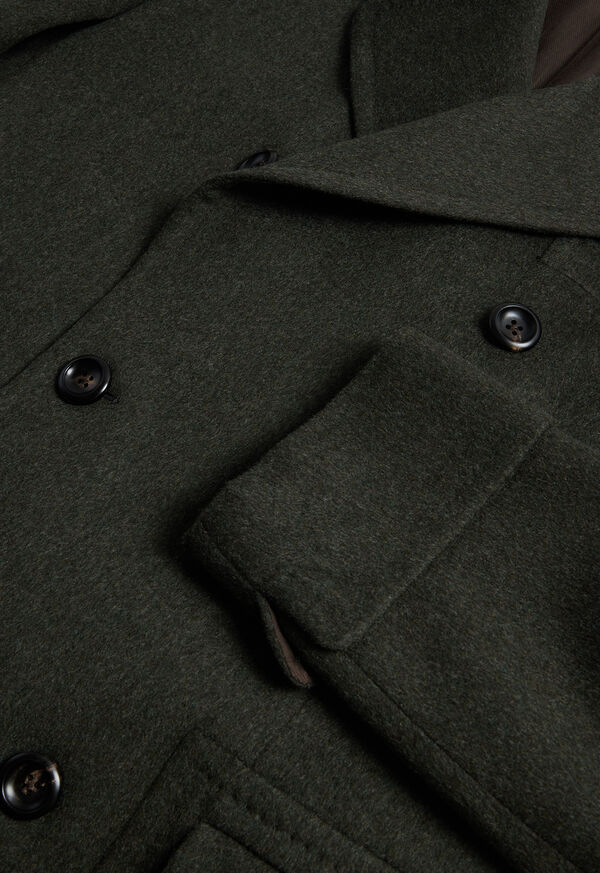 Paul Stuart Double Breasted Military Style Wool Coat, image 3