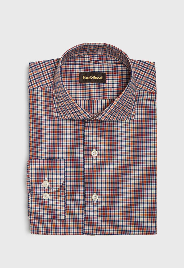 Paul Stuart Cotton Poplin Plaid Sport Shirt, image 1