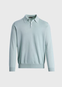 Paul Stuart Egyptian Cotton Long Sleeve Polo, thumbnail 1