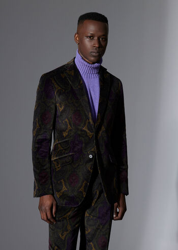 Paul Stuart Printed Cotton Paisley Jacket