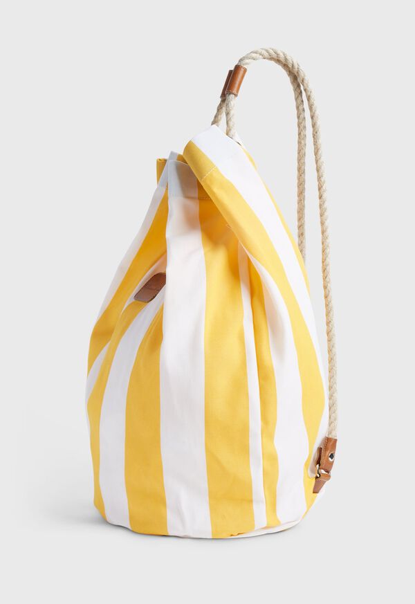 Paul Stuart Two Tone Stripe Canvas Sailor Bag, image 2