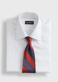 Paul Stuart Woven Silk Multi Color Stripe Tie, thumbnail 2