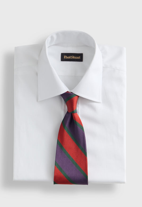 Paul Stuart Woven Silk Multi Color Stripe Tie, image 2