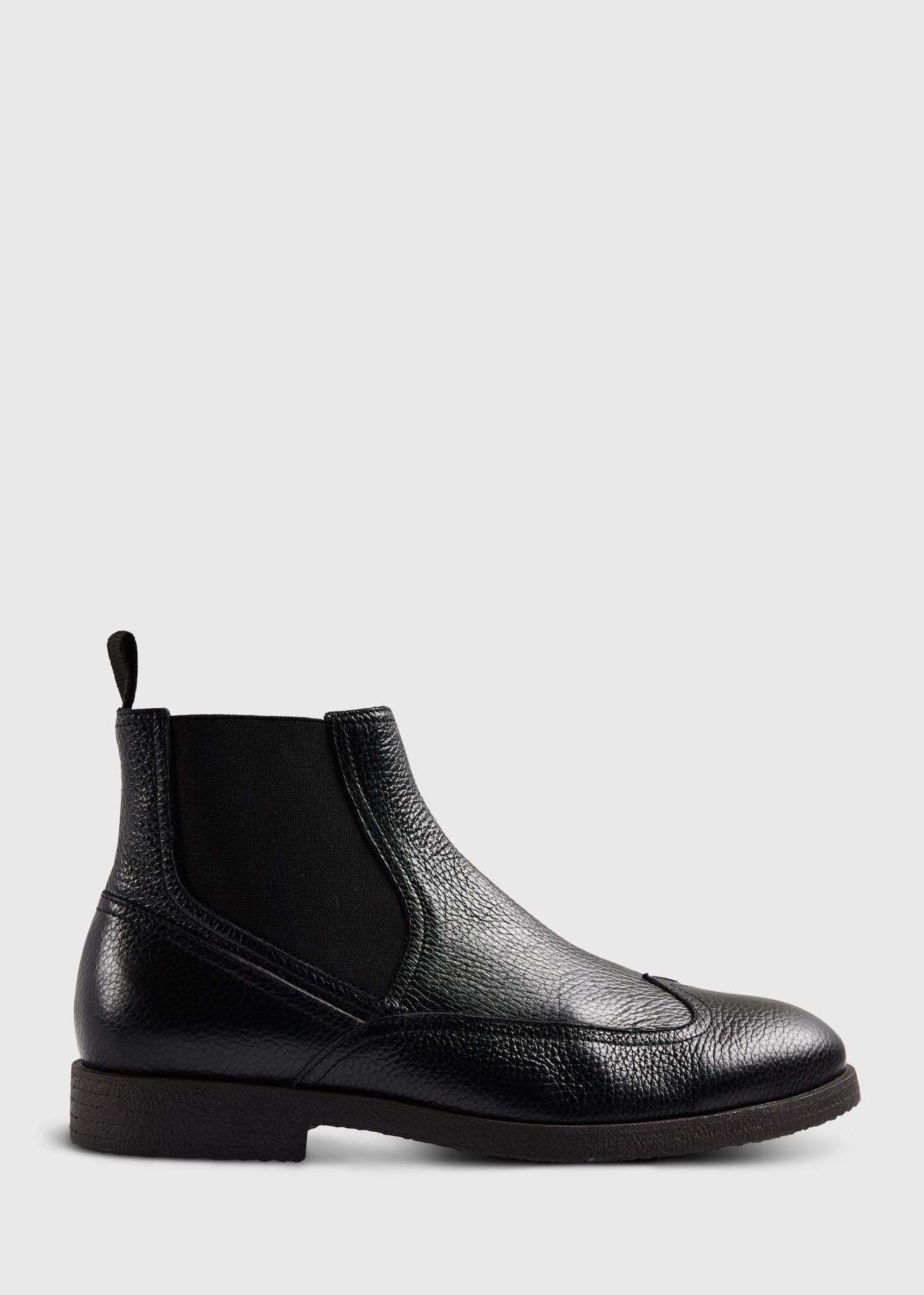 Makay Leather Wingtip Chelsea Boot