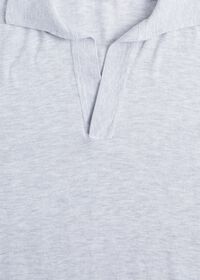 Paul Stuart Cotton Knit Johnny Collar Short Sleeve Shirt, thumbnail 9