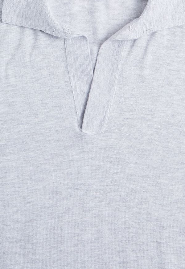 Paul Stuart Cotton Knit Johnny Collar Short Sleeve Shirt, image 9