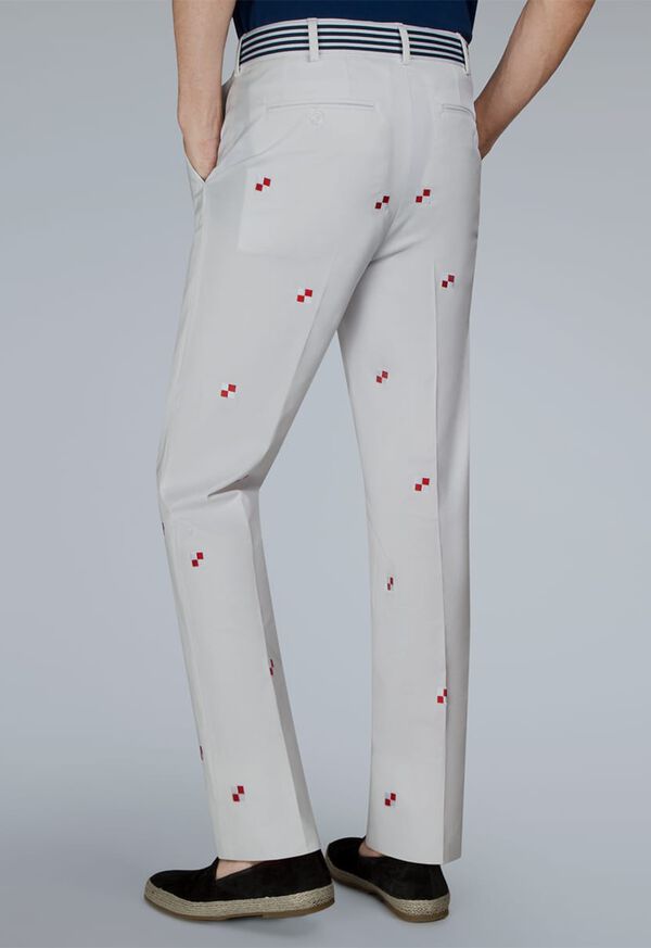Paul Stuart Cotton Vintage Sailing Print Pant, image 2