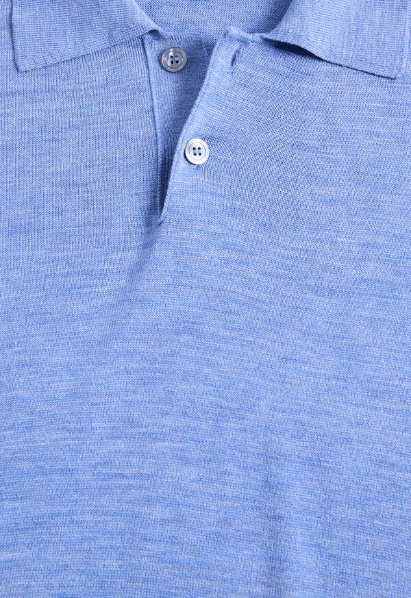 Paul Stuart Short Sleeve Silk Polo, image 2