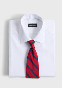 Paul Stuart Woven Silk Regimental Stripe Tie, thumbnail 2
