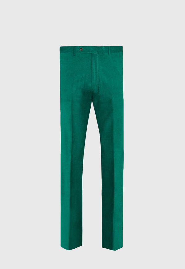 Paul Stuart Green Horizontal Corduroy Pant