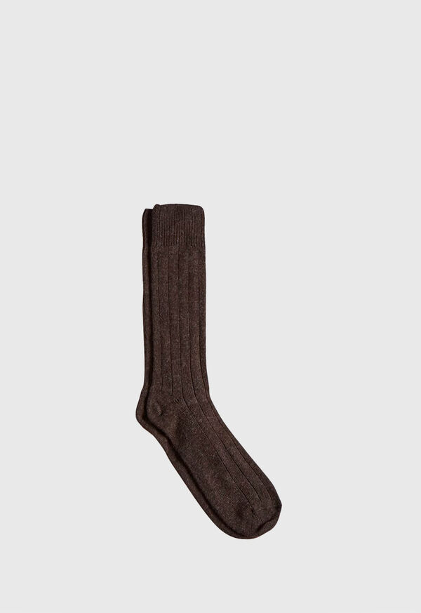 Paul Stuart Cashmere Blend Ribbed Sock, image 1