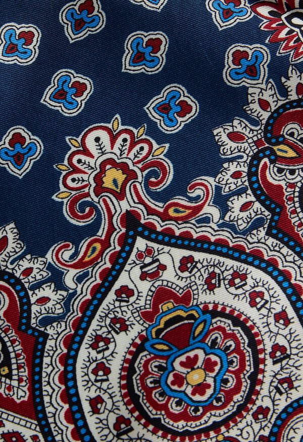 Paul Stuart Ornate Print Pocket Square, image 3