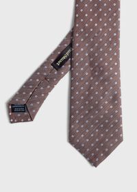 Paul Stuart Woven Silk Mélange Dot Tie, thumbnail 1