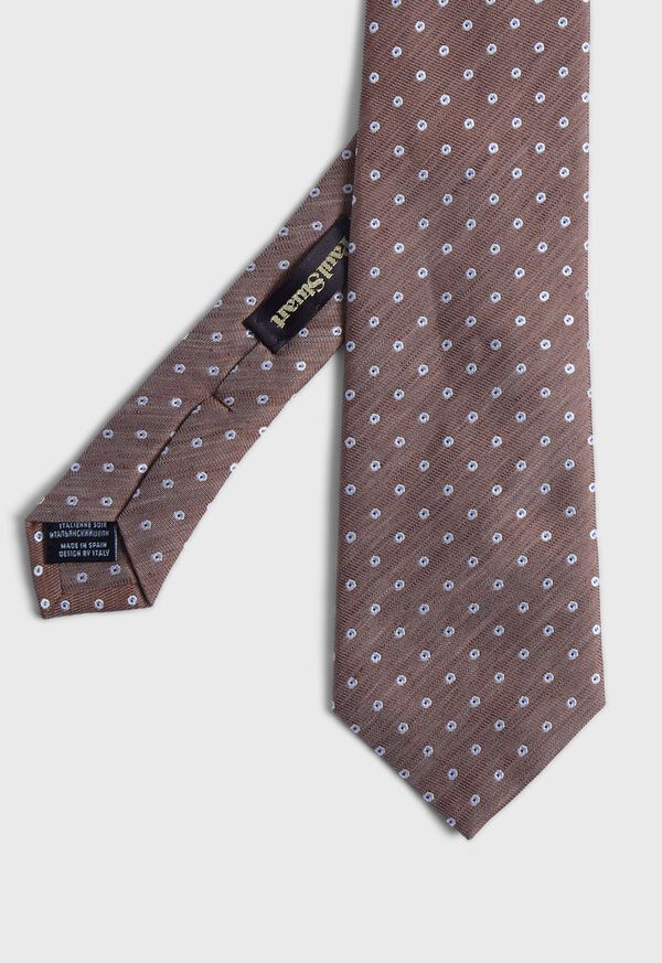 Paul Stuart Woven Silk Mélange Dot Tie, image 1
