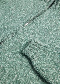 Paul Stuart Wool & Cashmere Marled Zip Cardigan, thumbnail 2