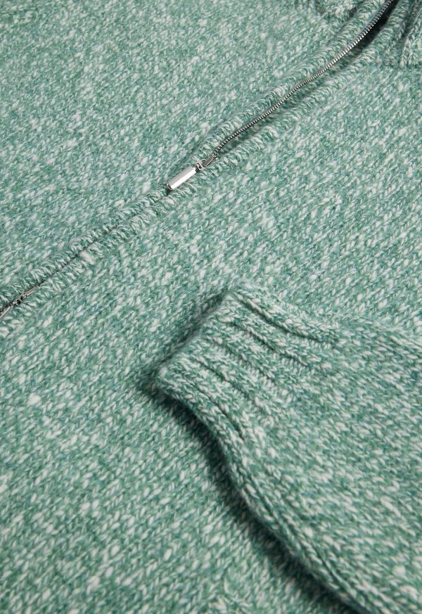 Paul Stuart Wool & Cashmere Marled Zip Cardigan, image 2