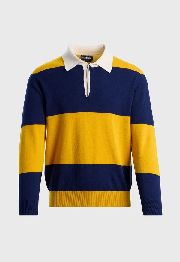 Paul Stuart Lightweight Cashmere Rugby Sweater, image 1